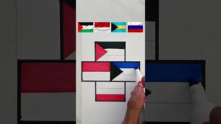 countries supporting Palestine Palestina Indonesia Bahamas Rusia flag nationalflag bendera [upl. by Yeslrahc]