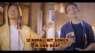 12 Nepali Hit Songs On 1 Beat  Chhewang Lama X Sanjeet Shrestha [upl. by Adnoved461]