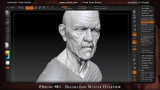 ZBrush 4R3  Decimation Master Overview [upl. by Ynaoj]