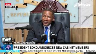 President Bokos Bold Message to His Ministers A New Era for Botswana [upl. by Janifer112]