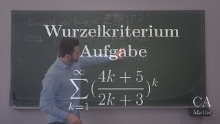 Wurzelkriterium Aufgabe Lösung Analysis [upl. by Aiuqram]