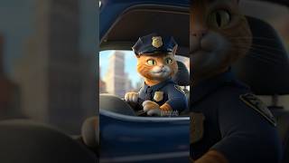 👮 👮 Officer Ginger A Cats Tale of Courage 👮👮 cat cutecat aicat catlover catstory catvideos [upl. by Ingold]