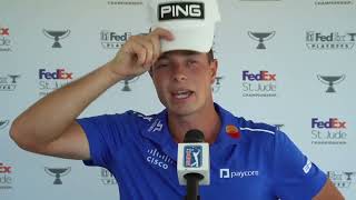 Viktor Hovland Saturday Interview 2024 Fedex St Jude Championship [upl. by Arnelle]