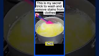 🧼 Secret to Washing and Removing Stains from Clothes 🌟✨ [upl. by Etsirk]