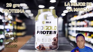 ISOGOLD PROTEIN de GOLD NUTRITION [upl. by Nan786]