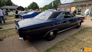 Brooklands American Day 2024 1969 Plymouth Sport Satellite and a Corvette C7 [upl. by Cathi480]