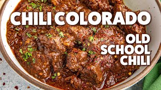 Chili Colorado Recipe Old School Chili [upl. by Karl]