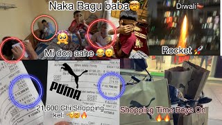 Vlog90 Happy Diwali To All🚀🪔 21600 Chi Shopping Keli🫡🤯🔥 Mi Don aahe😂 Naka Bagu baba🤯 [upl. by Anis940]