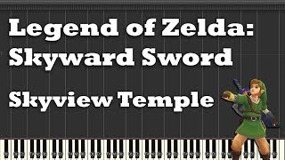 Zelda Skyward Sword  Skyview Temple Synthesia [upl. by Leiva]