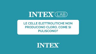 Le celle elettrolitiche non producono cloro come si puliscono – INTEX Lab [upl. by Oicneconi]