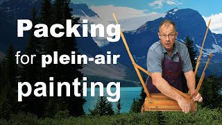 Packing for pleinair painting best easels amp air travel tips [upl. by Ehcrop]