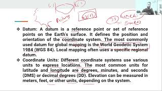 GIS mapping  Coordinate system  L30  townplanner atp  assistant town planner [upl. by Berga18]