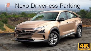 The Future of Driverless Parking  2019 Hyundai Nexo FCEV [upl. by Kit]