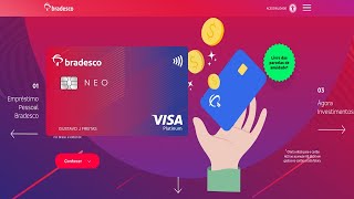 Bradesco Visa Neo Platinumsaiba como ter o seu com zero anuidade [upl. by Kcirederf630]