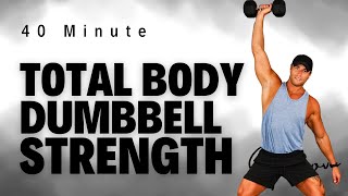 40 Minute Full Body Strength Workout with Stratton [upl. by Torrie]