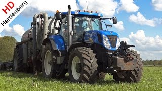 Slurry  Bouwland bemesten met New Holland T7040  T6080 en Jako  HG Joosten  2015 [upl. by Adni964]