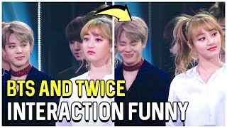 Funny Moments Interactions Between BTS And Twice [upl. by Aikel]