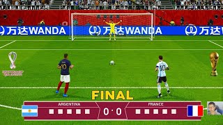 FRANCE vs Argentina penalty kick in English comantary PES EFOOTBALL 2024 [upl. by Lamson]