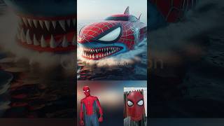 superheroes but boat shark 😱🔥Marvel amp DCAll Characters marvel avengersshortsrobot [upl. by Nanaek]