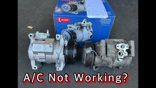 Honda Element AC Not Blowing Cold Air  AC Compressor Replacement  Step By Step [upl. by Hgielhsa]