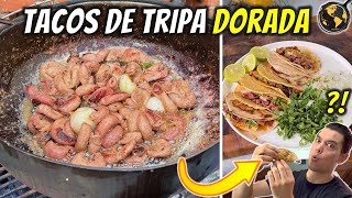 Como hacer Tacos de Tripa Dorada estilo TAQUERIA  Cocina Universal [upl. by Cutty]