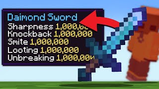 Minecraft But Damage Gives 1000000 Enchants [upl. by Mair]