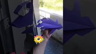 Avião de papel que voa e super foguete de papel que voa muito rápido Origami De Papel Fácil [upl. by Asilem]