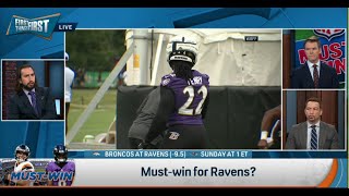 FIRST THINGS FIRST  Nick Wright CONFIDENT If Baltimore Ravens LOSE Season Is OVER  NFL [upl. by Araccat]