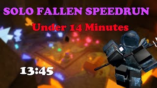 1345 SOLO FALLEN SPEEDRUN Under 14 Minutes  Tower Defense Simulator [upl. by Accisej]