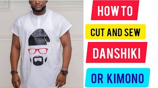 How to cut and sew danshikieasy methodhow to cut danshiki styledanshiki tutorialdanshiki cutting [upl. by Stieglitz999]