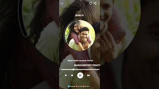 Maruvarthey pesathe 🖤 song 💚 Whatsapp status [upl. by Nodnarb]