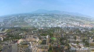 マルチコプター空撮映像つくばセンター付近・エキスポセンター：茨城県つくば市 [upl. by Nirroc]