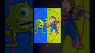 Mike Wazowski Monsters Inc  Chucky doll mixingcharacters transformation ai shortsart [upl. by Lira15]