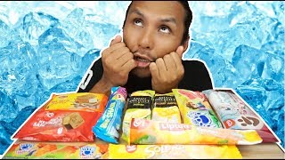 kenyang ke makan SEBATANG DUA aiskrim ni mukbang malaysia LIPTON ICE CREAM SANDWICH [upl. by Enoj]