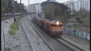 CP 1943 com Comboio de Balastro entre AgualvaCacém e Mira Sintra Meleças  13 Abr 2016 [upl. by Junieta461]