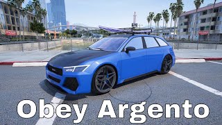 GTA 5  OBEY ARGENTO CUSTOMIZATION AUDI RS6 AVANT [upl. by Athene]