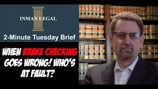 Brake Checking Gone Wrong Whos at Fault legaladvice personalinjury law [upl. by Kcirb]