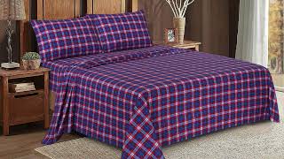 RUVANTI Flannel Sheets 100 Cotton Brushed Flannel Bed Sheet Sets [upl. by Prem]