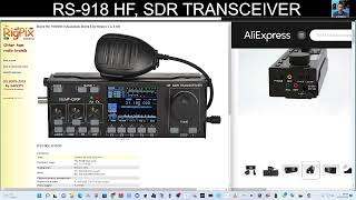 RS918 HF SDR TRANSCEIVER [upl. by Cromwell]