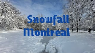 First Heavy Snowfall of the season 2023 in Montreal [upl. by Refinne]