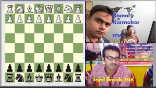 How to play Sicilian defense  Sajal Basak Vs Kamal Karmakar Subscribers game 2 [upl. by Malca]