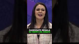 Candidato regala su tiempo de debate y se burlan de él [upl. by Cronin]