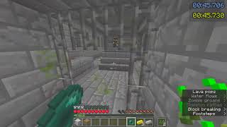 Minecraft 1120 Set Seed Internal Speedrun WR 150 [upl. by Kilroy]