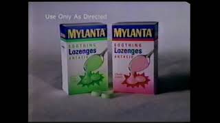 Mylanta Soothing Lozenges Antacid Commercial 1994 [upl. by Neddie]