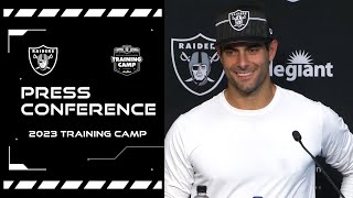 Jimmy Garoppolo Davante Adams Maxx Crosby amp Marcus Epps Presser 72623  Raiders  NFL [upl. by Kilby]