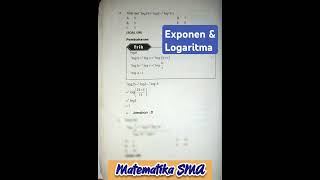 Exponen dan Logaritma bag 6 Latihan Soal 4 tentang Logaritma Matematika SMA [upl. by Publea]