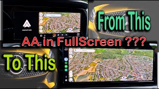 Android Auto In Full Screen  Mercedes Benz Fix [upl. by Chrissy]