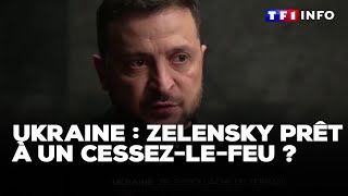 Guerre en Ukraine  Zelensky prêt à un cessezlefeu ｜TF1 INFO [upl. by Mavilia]