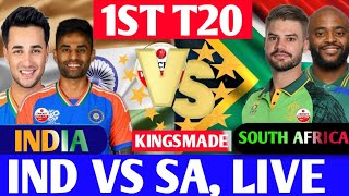 🔴Live India vs South Africa 1ST T20  Live Cricket Score amp Commentary  IND vs SA Live Today Match [upl. by Call]