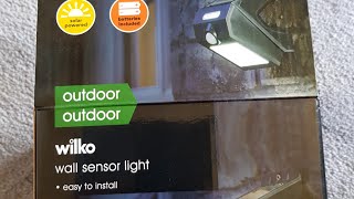 Wilko wall sensor light [upl. by Moyra980]